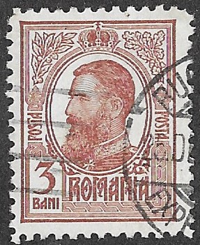 1909 -1914 King Karl I. 3B. Cancelled. Cat.222