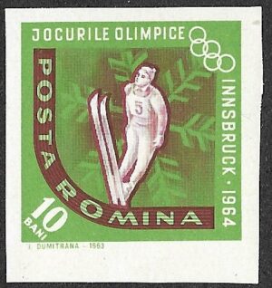 1963 Winter Olympic Games - Innsbruck 1964, Austria, 10B. Imperforated