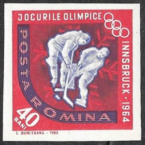 1963 Winter Olympic Games - Innsbruck 1964, Austria, 40B. Imperforated