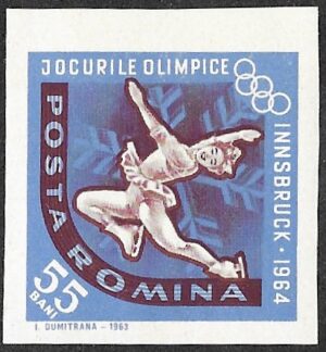 1963 Winter Olympic Games - Innsbruck 1964, Austria, 55B. Imperforated