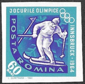 1963 Winter Olympic Games - Innsbruck 1964, Austria, 60B. Imperforated