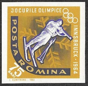 1963 Winter Olympic Games - Innsbruck 1964, Austria, 75B. Imperforated