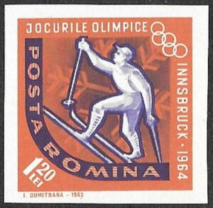 1963 Winter Olympic Games - Innsbruck 1964, Austria, 1.20L. Imperforated