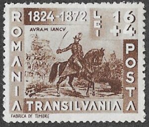 1943 Avram Iancu, 1824-1872. 16 + 4L.