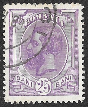 1894 -1898 King Karl I. 25B. Cancelled. Cat.101