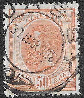 1894 -1898 King Karl I. 50B. Cancelled. Cat.102